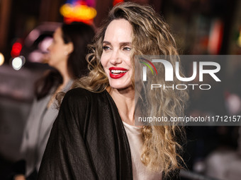 Angelina Jolie arrives at the 2024 AFI Fest - Premiere Screening Of Netflix's 'Maria' held at the TCL Chinese Theatre IMAX on October 26, 20...