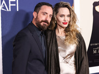 Pablo Larrain and Angelina Jolie arrive at the 2024 AFI Fest - Premiere Screening Of Netflix's 'Maria' held at the TCL Chinese Theatre IMAX...