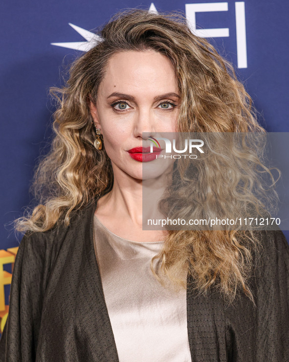 Angelina Jolie arrives at the 2024 AFI Fest - Premiere Screening Of Netflix's 'Maria' held at the TCL Chinese Theatre IMAX on October 26, 20...