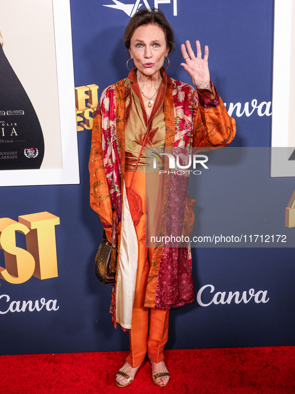 Jacqueline Bisset arrives at the 2024 AFI Fest - Premiere Screening Of Netflix's 'Maria' held at the TCL Chinese Theatre IMAX on October 26,...