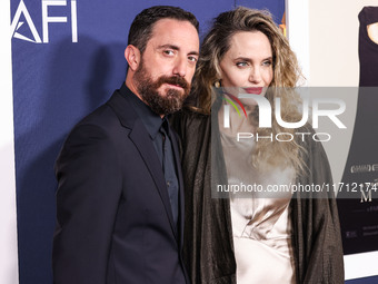 Pablo Larrain and Angelina Jolie arrive at the 2024 AFI Fest - Premiere Screening Of Netflix's 'Maria' held at the TCL Chinese Theatre IMAX...