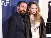 Pablo Larrain and Angelina Jolie arrive at the 2024 AFI Fest - Premiere Screening Of Netflix's 'Maria' held at the TCL Chinese Theatre IMAX...