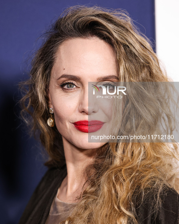 Angelina Jolie arrives at the 2024 AFI Fest - Premiere Screening Of Netflix's 'Maria' held at the TCL Chinese Theatre IMAX on October 26, 20...