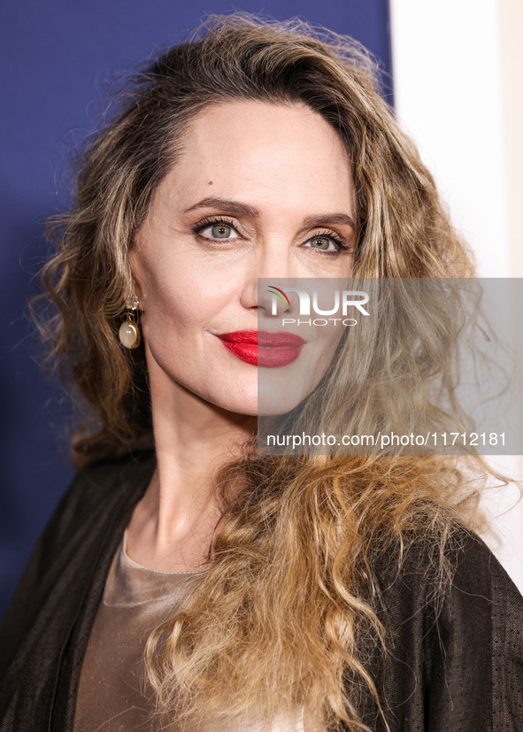 Angelina Jolie arrives at the 2024 AFI Fest - Premiere Screening Of Netflix's 'Maria' held at the TCL Chinese Theatre IMAX on October 26, 20...