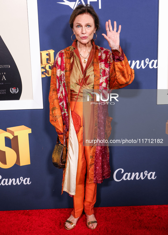 Jacqueline Bisset arrives at the 2024 AFI Fest - Premiere Screening Of Netflix's 'Maria' held at the TCL Chinese Theatre IMAX on October 26,...