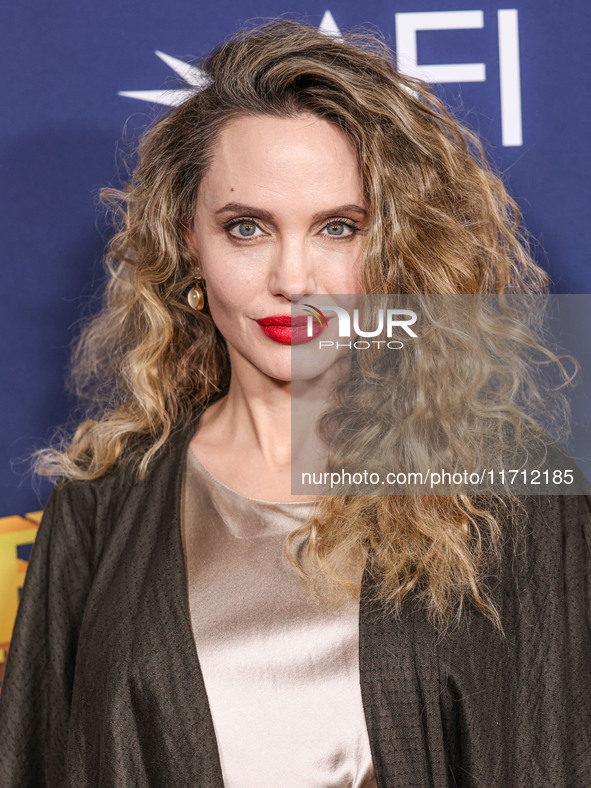 Angelina Jolie arrives at the 2024 AFI Fest - Premiere Screening Of Netflix's 'Maria' held at the TCL Chinese Theatre IMAX on October 26, 20...