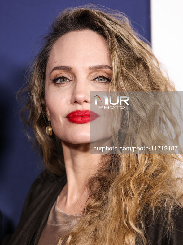 Angelina Jolie arrives at the 2024 AFI Fest - Premiere Screening Of Netflix's 'Maria' held at the TCL Chinese Theatre IMAX on October 26, 20...