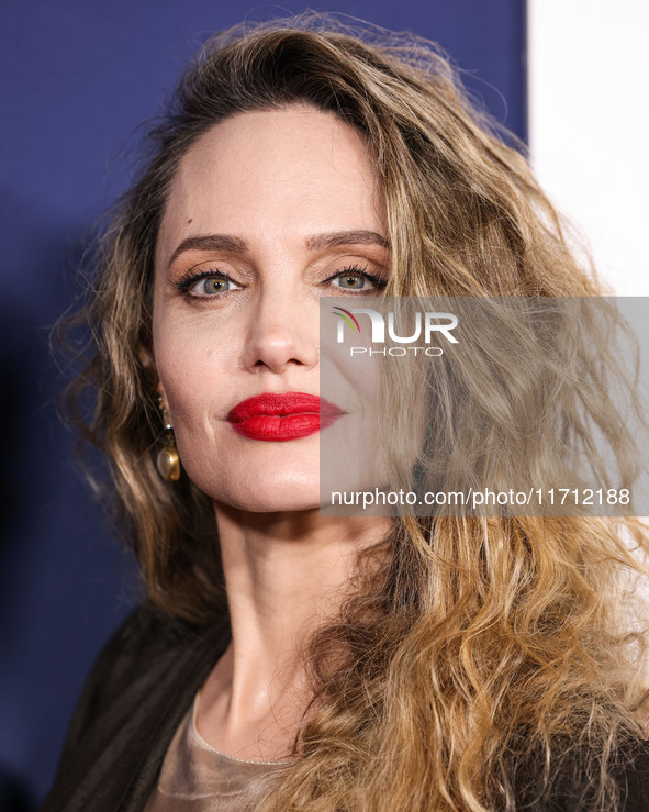 Angelina Jolie arrives at the 2024 AFI Fest - Premiere Screening Of Netflix's 'Maria' held at the TCL Chinese Theatre IMAX on October 26, 20...