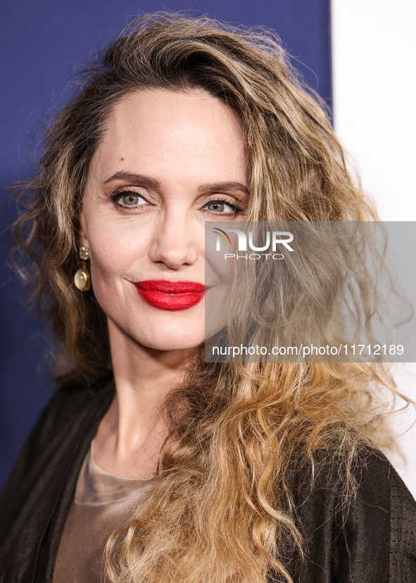 Angelina Jolie arrives at the 2024 AFI Fest - Premiere Screening Of Netflix's 'Maria' held at the TCL Chinese Theatre IMAX on October 26, 20...