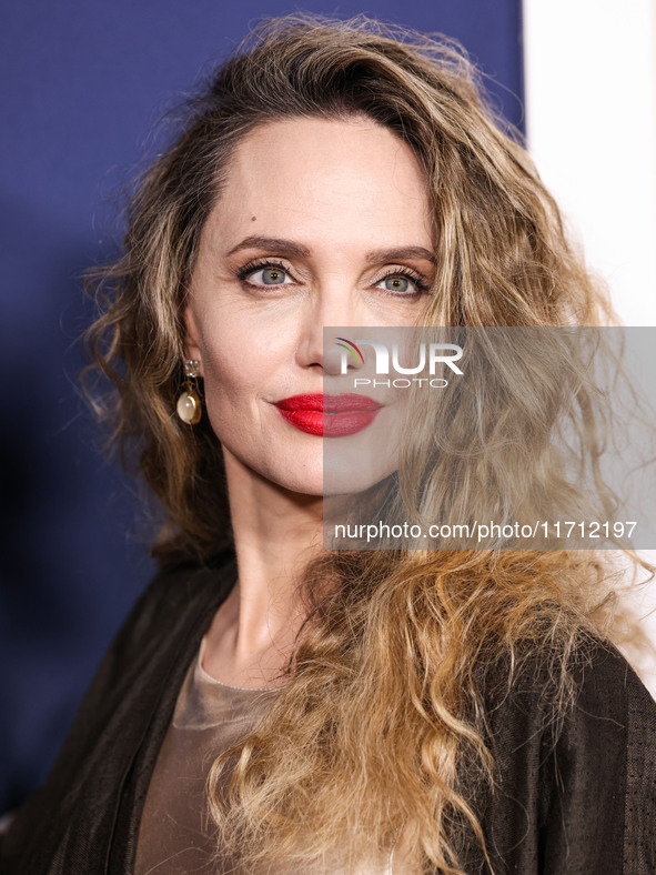 Angelina Jolie arrives at the 2024 AFI Fest - Premiere Screening Of Netflix's 'Maria' held at the TCL Chinese Theatre IMAX on October 26, 20...