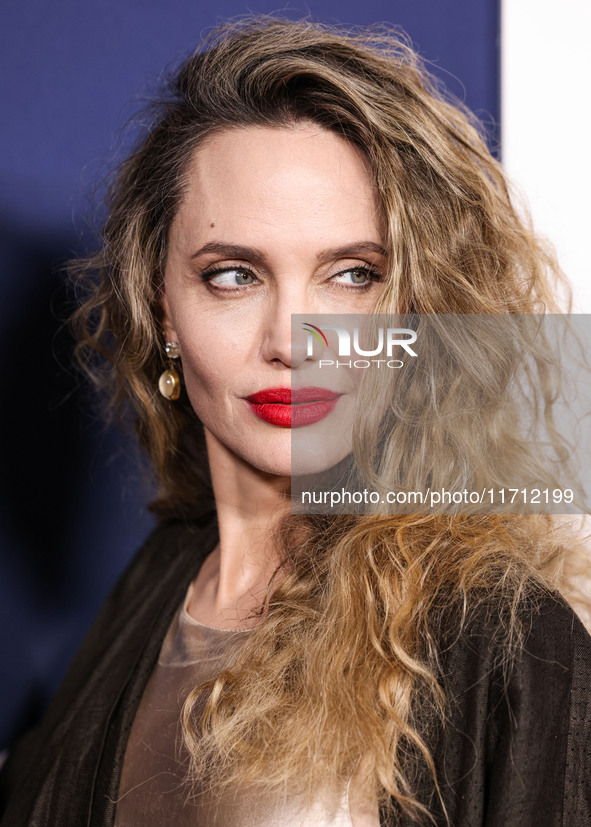 Angelina Jolie arrives at the 2024 AFI Fest - Premiere Screening Of Netflix's 'Maria' held at the TCL Chinese Theatre IMAX on October 26, 20...