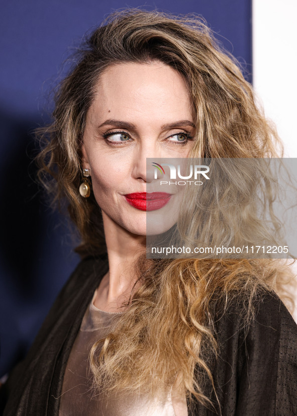 Angelina Jolie arrives at the 2024 AFI Fest - Premiere Screening Of Netflix's 'Maria' held at the TCL Chinese Theatre IMAX on October 26, 20...