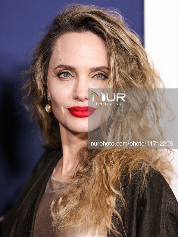 Angelina Jolie arrives at the 2024 AFI Fest - Premiere Screening Of Netflix's 'Maria' held at the TCL Chinese Theatre IMAX on October 26, 20...