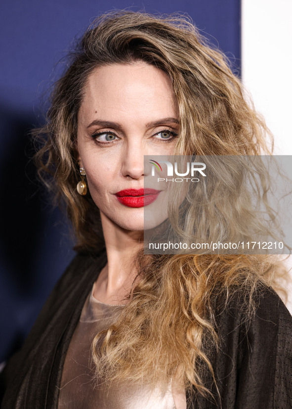 Angelina Jolie arrives at the 2024 AFI Fest - Premiere Screening Of Netflix's 'Maria' held at the TCL Chinese Theatre IMAX on October 26, 20...