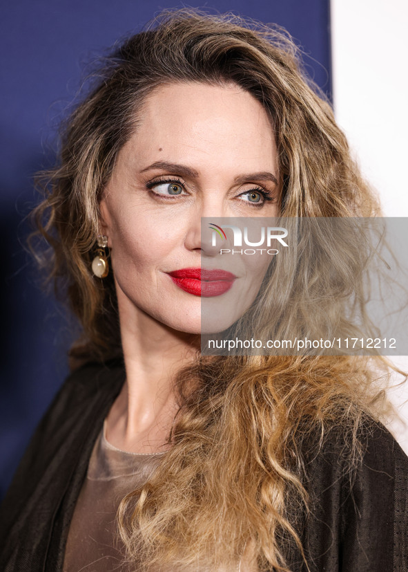 Angelina Jolie arrives at the 2024 AFI Fest - Premiere Screening Of Netflix's 'Maria' held at the TCL Chinese Theatre IMAX on October 26, 20...