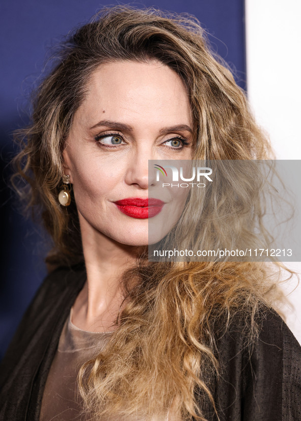 Angelina Jolie arrives at the 2024 AFI Fest - Premiere Screening Of Netflix's 'Maria' held at the TCL Chinese Theatre IMAX on October 26, 20...