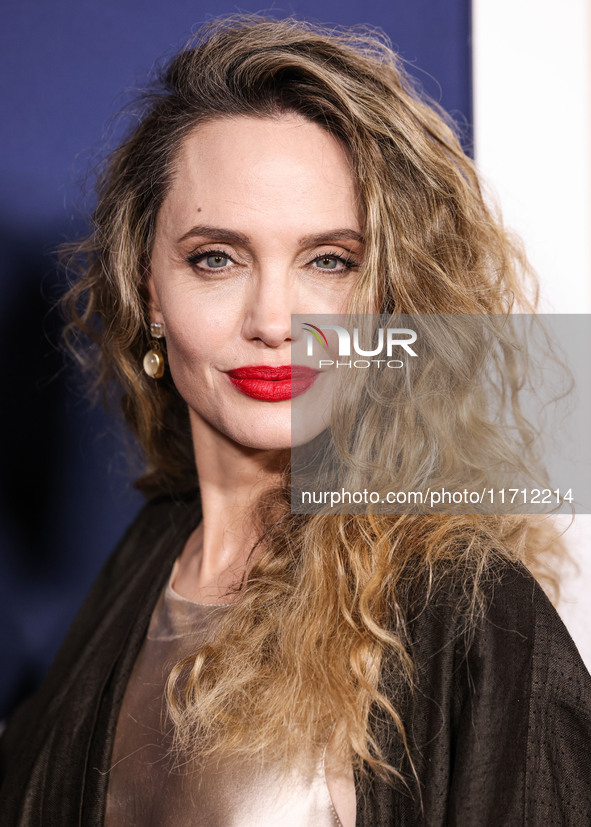 Angelina Jolie arrives at the 2024 AFI Fest - Premiere Screening Of Netflix's 'Maria' held at the TCL Chinese Theatre IMAX on October 26, 20...