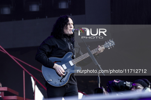 Ben Phillips of The Pretty Reckless performs at RCF Arena Campovolo in Reggio Emilia, Italy, on May 25, 2024. 