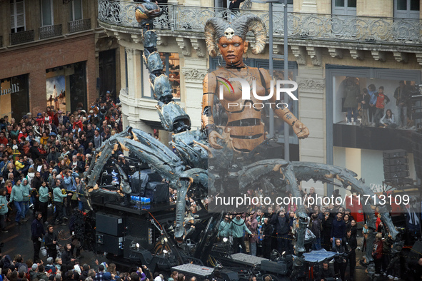 Lilith is in the streets of Toulouse. French street show creator Francois Delaroziere, director of the art company 'La Machine', creates a s...