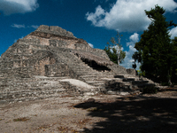 In 1994, the Mexican National Institute of Anthropology and History (INAH) excavates Chaccoben and restores the site, which remains closed t...