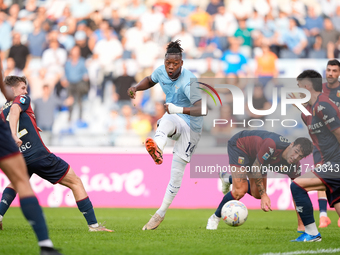 Tijjani Noslin of SS Lazio scores first goal during the Serie A Enilive match between SS Lazio and Genoa CF at Stadio Olimpico on October 27...