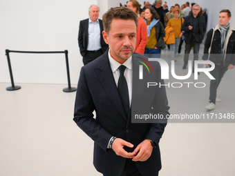 Mayor Rafal Trzaskowski is seen at the opening of the new Museum of Modern Art (Muzeum Sztuki Nowoczesnej) in Warsaw, Poland on 25 October,...