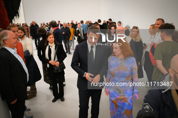 Mayor Rafal Trzaskowski is seen at the opening of the new Museum of Modern Art (Muzeum Sztuki Nowoczesnej) in Warsaw, Poland on 25 October,...