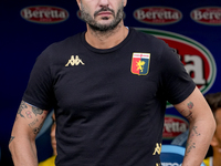 Alberto Gilardino head coach of Genoa CFC looks on during the Serie A Enilive match between SS Lazio and Genoa CF at Stadio Olimpico on Octo...