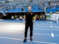 Alberto Gilardino head coach of Genoa CFC looks on during the Serie A Enilive match between SS Lazio and Genoa CF at Stadio Olimpico on Octo...