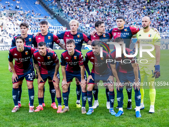 Genoa CFC Line up during the Serie A Enilive match between SS Lazio and Genoa CF at Stadio Olimpico on October 27, 2024 in Rome, Italy. (