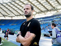 Alberto Gilardino head coach of Genoa CFC looks on during the Serie A Enilive match between SS Lazio and Genoa CF at Stadio Olimpico on Octo...