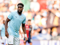 Boulaye Dia of SS Lazio looks on during the Serie A Enilive match between SS Lazio and Genoa CF at Stadio Olimpico on October 27, 2024 in Ro...