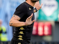 Alberto Gilardino head coach of Genoa CFC gestures during the Serie A Enilive match between SS Lazio and Genoa CF at Stadio Olimpico on Octo...