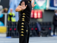 Alberto Gilardino head coach of Genoa CFC gestures during the Serie A Enilive match between SS Lazio and Genoa CF at Stadio Olimpico on Octo...