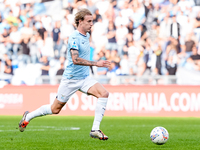 Nicolo' Rovella of SS Lazio during the Serie A Enilive match between SS Lazio and Genoa CF at Stadio Olimpico on October 27, 2024 in Rome, I...