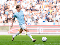 Nicolo' Rovella of SS Lazio during the Serie A Enilive match between SS Lazio and Genoa CF at Stadio Olimpico on October 27, 2024 in Rome, I...