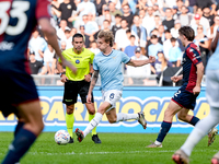 Nicolo' Rovella of SS Lazio during the Serie A Enilive match between SS Lazio and Genoa CF at Stadio Olimpico on October 27, 2024 in Rome, I...