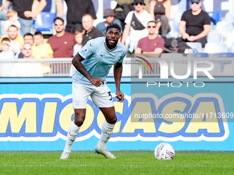 Nuno Tavares of SS Lazio during the Serie A Enilive match between SS Lazio and Genoa CF at Stadio Olimpico on October 27, 2024 in Rome, Ital...