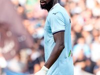 Boulaye Dia of SS Lazio looks on during the Serie A Enilive match between SS Lazio and Genoa CF at Stadio Olimpico on October 27, 2024 in Ro...