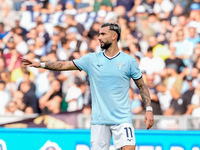 Taty Castellanos of SS Lazio gestures during the Serie A Enilive match between SS Lazio and Genoa CF at Stadio Olimpico on October 27, 2024...