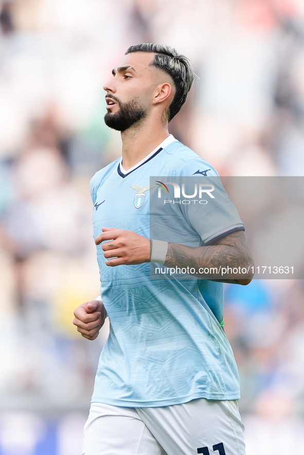 Taty Castellanos of SS Lazio looks on during the Serie A Enilive match between SS Lazio and Genoa CF at Stadio Olimpico on October 27, 2024...