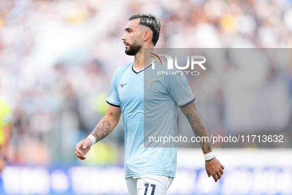 Taty Castellanos of SS Lazio looks on during the Serie A Enilive match between SS Lazio and Genoa CF at Stadio Olimpico on October 27, 2024...