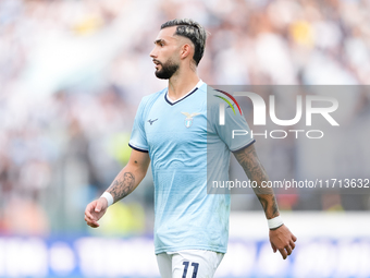 Taty Castellanos of SS Lazio looks on during the Serie A Enilive match between SS Lazio and Genoa CF at Stadio Olimpico on October 27, 2024...