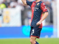 Fabio Miretti of Genoa CFC gestures during the Serie A Enilive match between SS Lazio and Genoa CF at Stadio Olimpico on October 27, 2024 in...