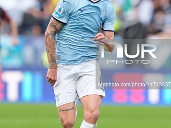 Nicolo' Rovella of SS Lazio during the Serie A Enilive match between SS Lazio and Genoa CF at Stadio Olimpico on October 27, 2024 in Rome, I...