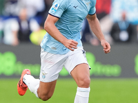 Gustav Isaksen of SS Lazio during the Serie A Enilive match between SS Lazio and Genoa CF at Stadio Olimpico on October 27, 2024 in Rome, It...