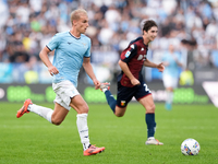 Gustav Isaksen of SS Lazio during the Serie A Enilive match between SS Lazio and Genoa CF at Stadio Olimpico on October 27, 2024 in Rome, It...