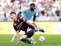 Nuno Tavares of SS Lazio during the Serie A Enilive match between SS Lazio and Genoa CF at Stadio Olimpico on October 27, 2024 in Rome, Ital...