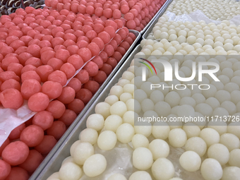 Traditional Indian sweets are displayed at a sweet shop for the upcoming festival of Diwali in Mississauga, Ontario, Canada, on October 26,...