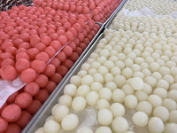 Traditional Indian sweets are displayed at a sweet shop for the upcoming festival of Diwali in Mississauga, Ontario, Canada, on October 26,...